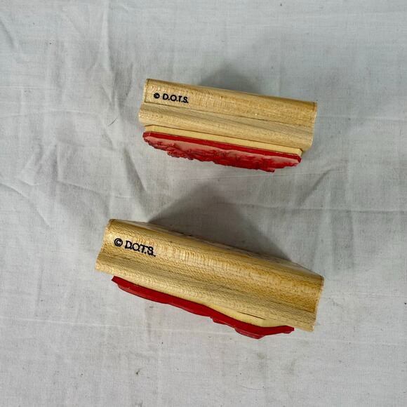 D.O.T.S. Easter Rubber Stamp Set N 214 Garden Bunny J 190 Happy Easter Crafts - Picture 3 of 4